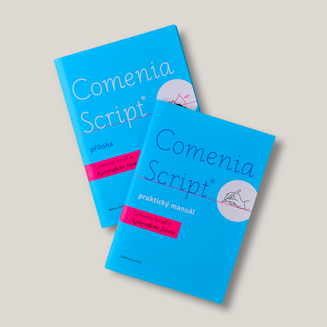 Praktický manuál „Comenia Script® – kaligrafická forma“ – Atelier Drtikol